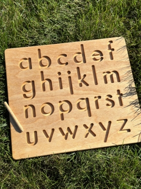 Tabliczka grafomotoryczka- ALFABET (małe litery)